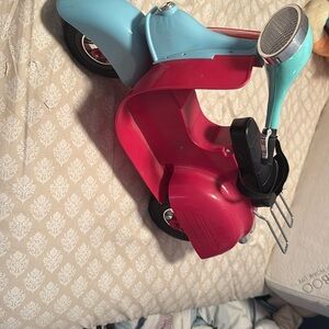Our Generation Doll 18" Teal & Hot Pink Scooter OG Girl Scooter w/ helmet